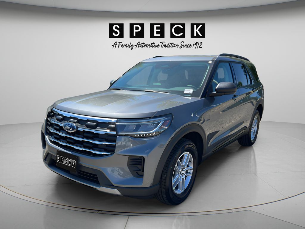 2026 Ford Explorer Active in Carbonized Gray Metallic — front three-quarter view