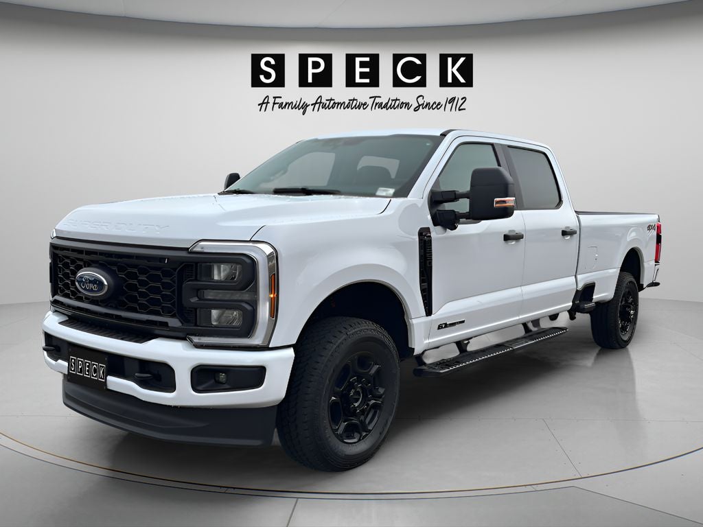2026 Ford F-250 XL in Oxford White — front three-quarter view