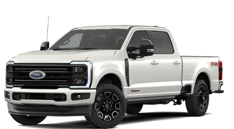 2026 Ford F-250 Platinum 4WD Crew Cab 6.75' Box in Star White — front three-quarter view