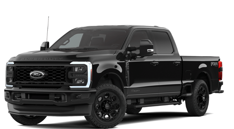 2026 Ford F-250 LARIAT 4WD Crew Cab 6.75' Box in Agate Black — front three-quarter view