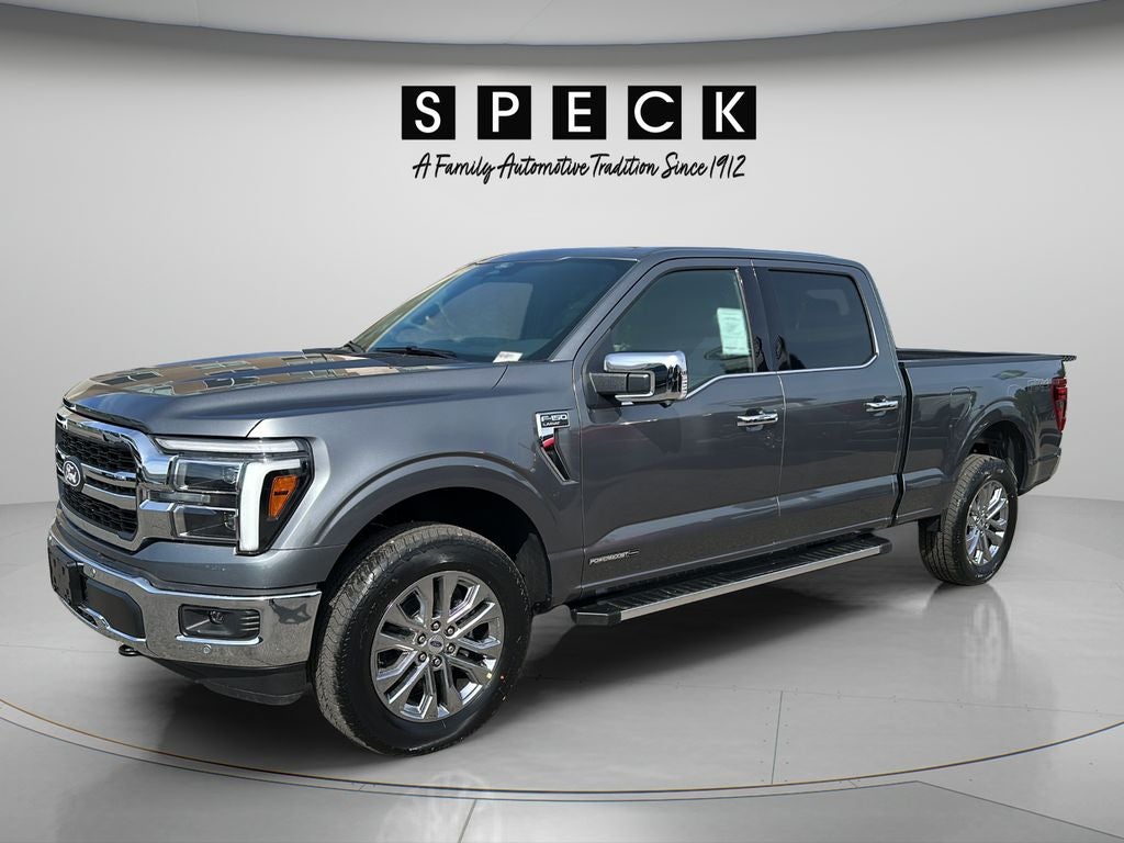 2026 Ford F-150 Lariat in Carbonized Gray Metallic — front three-quarter view