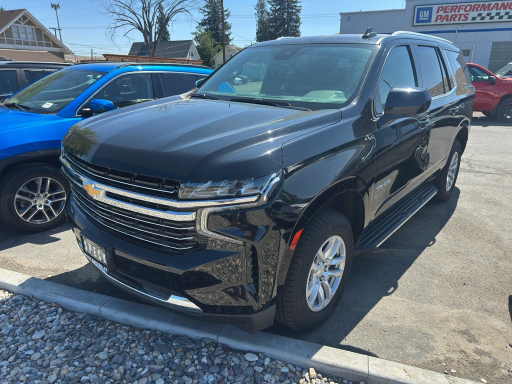 2024 Chevrolet Tahoe LT in Black — front three-quarter view