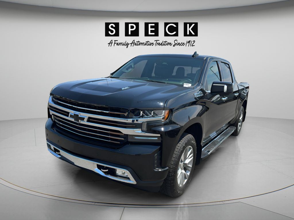 2020 Chevrolet Silverado 1500 High Country in Black — front three-quarter view