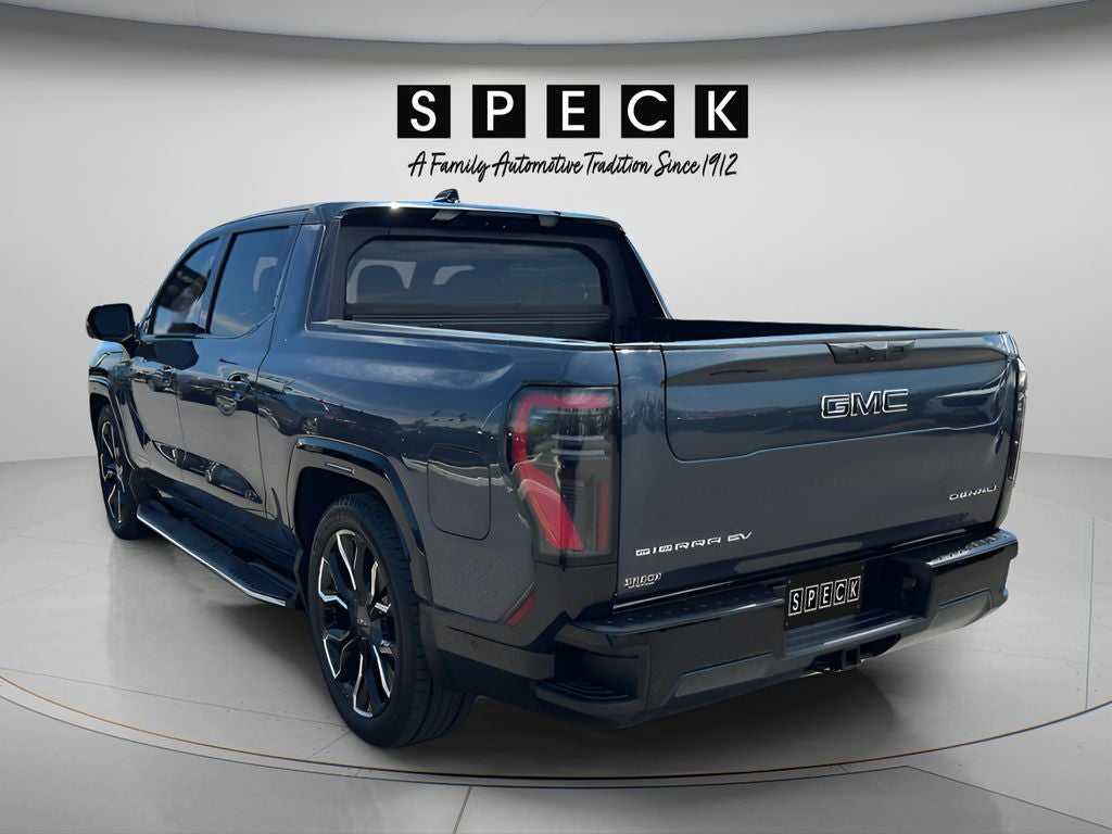 2025 GMC Sierra EV — rear three-quarter view