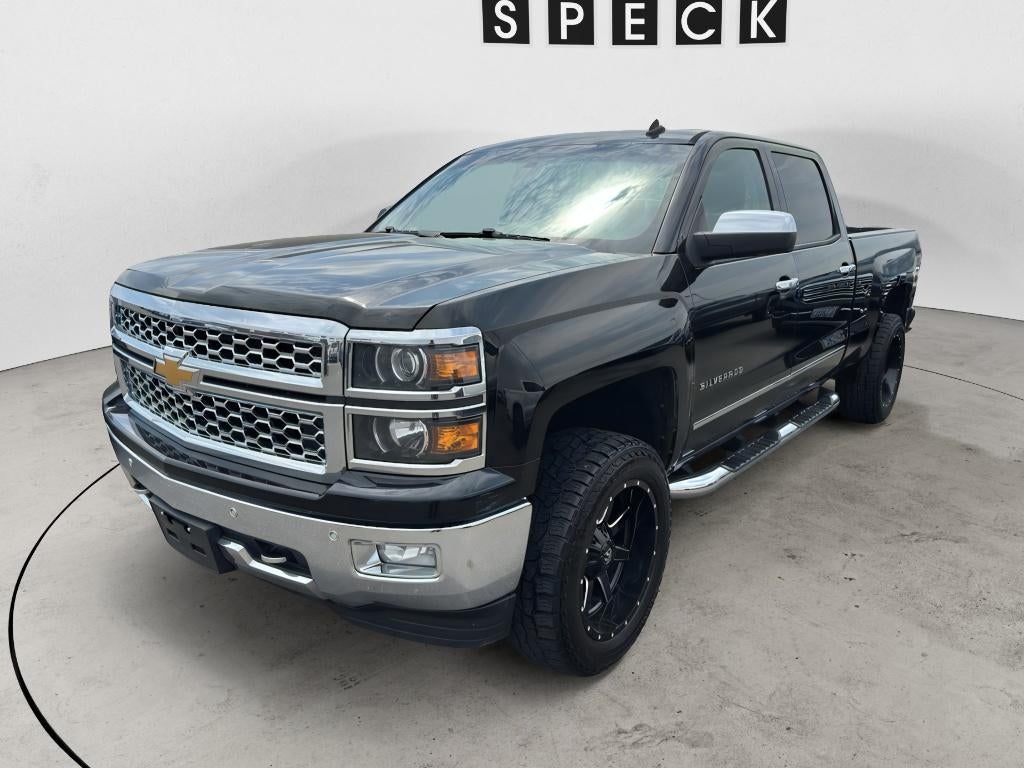 2014 Chevrolet Silverado 1500 LTZ in Black — front three-quarter view