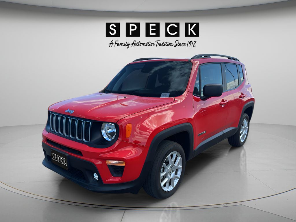 2023 Jeep Renegade Latitude 4x4 in Red — front three-quarter view