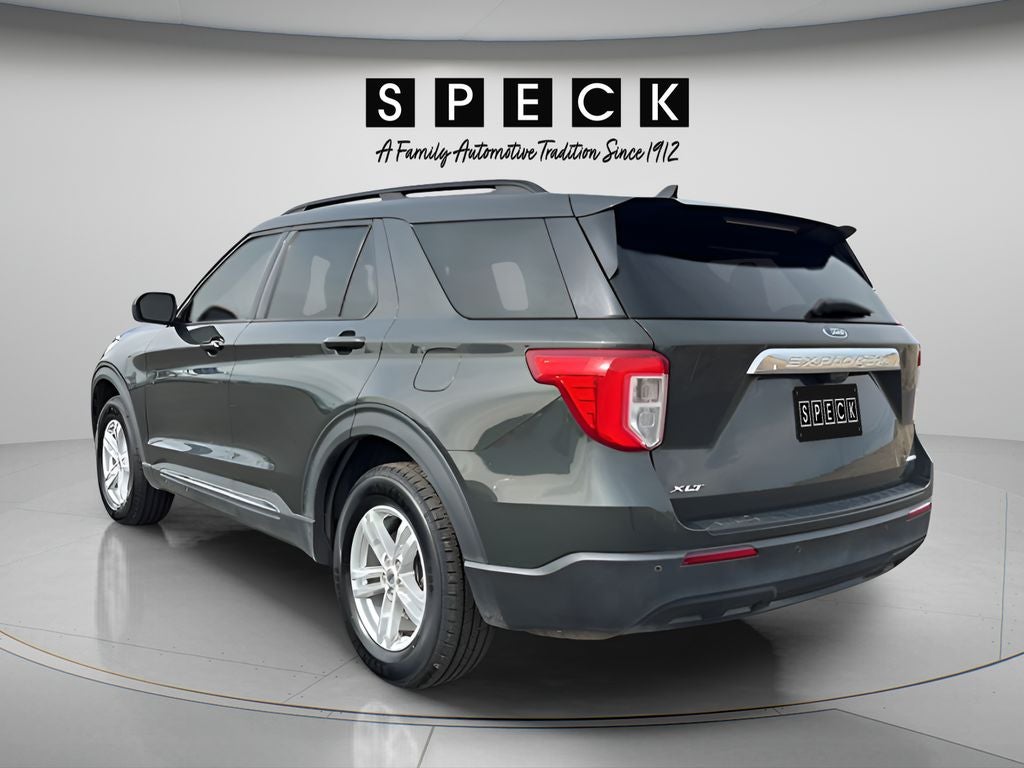 2022 Ford Explorer — rear three-quarter view