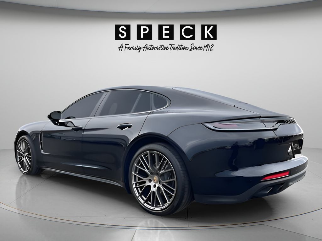 2023 Porsche Panamera — rear three-quarter view